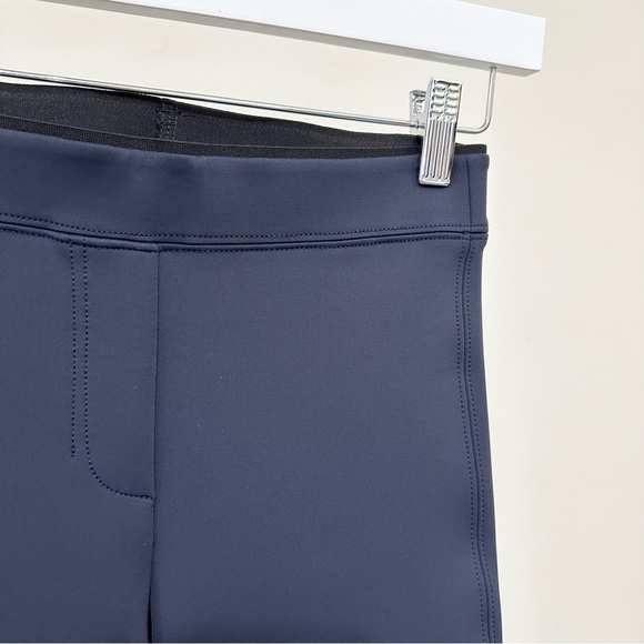 Helmut Lang Navy Stretch Crop Mini Flare Pant - Picture 6 of 9